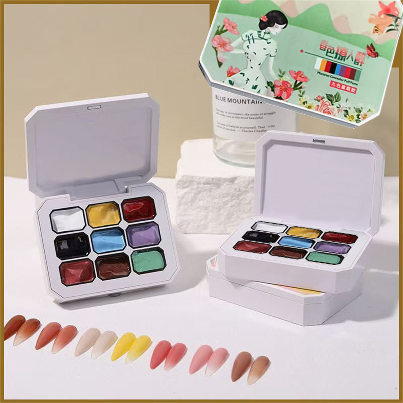 Nail Art Painting - 1pc 9 Colors Patting Painting Gel