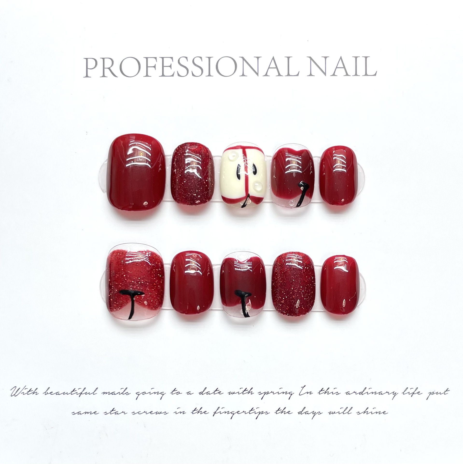 Nail Adhesive Tab - 10 pcs Luxury Handmade Press on