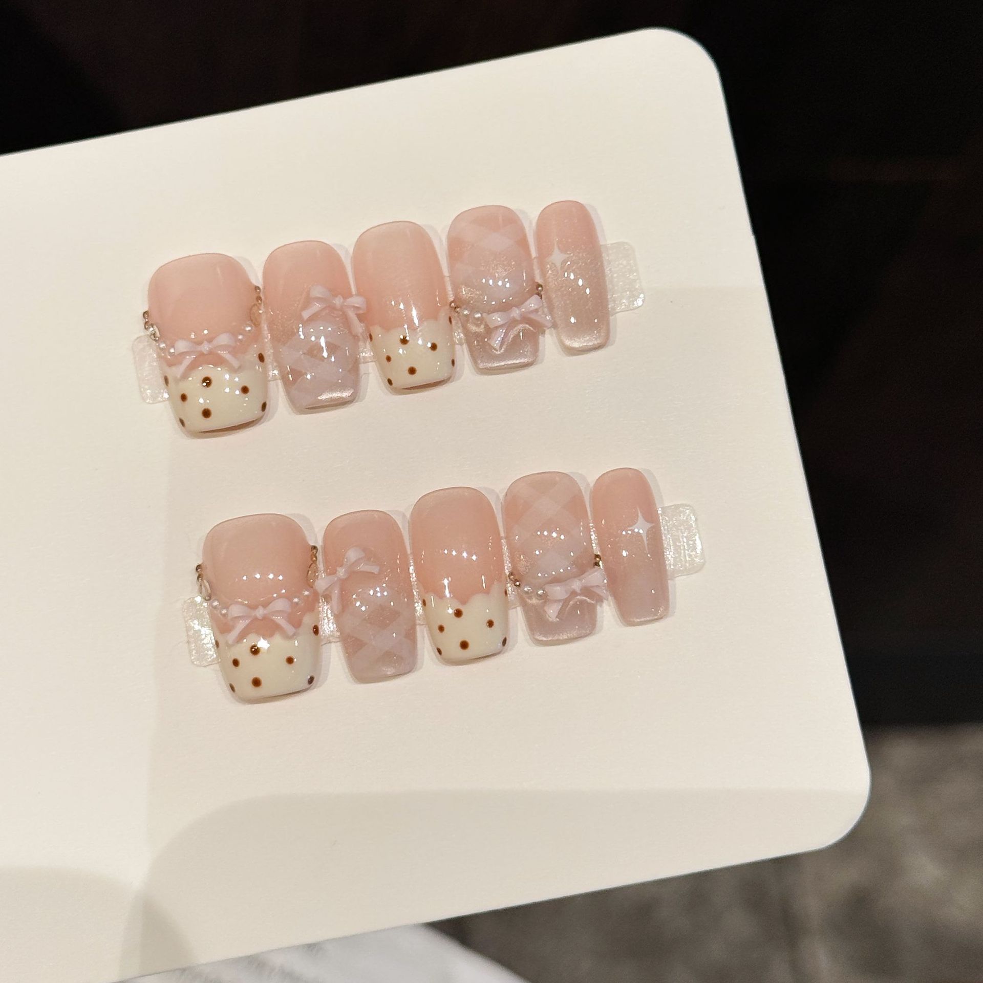 Nail Adhesive Tab - 10 PCS Luxury Handmade Press on