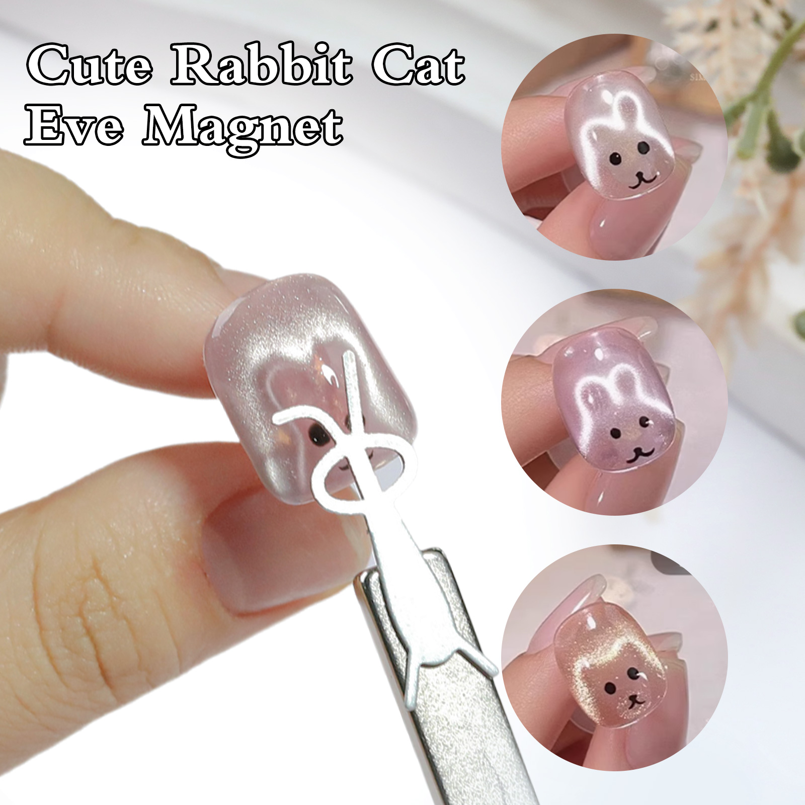 1/4Pcs Rabbit Bear Heart Shape - đánh giá và giá Nail Gel Polish Set