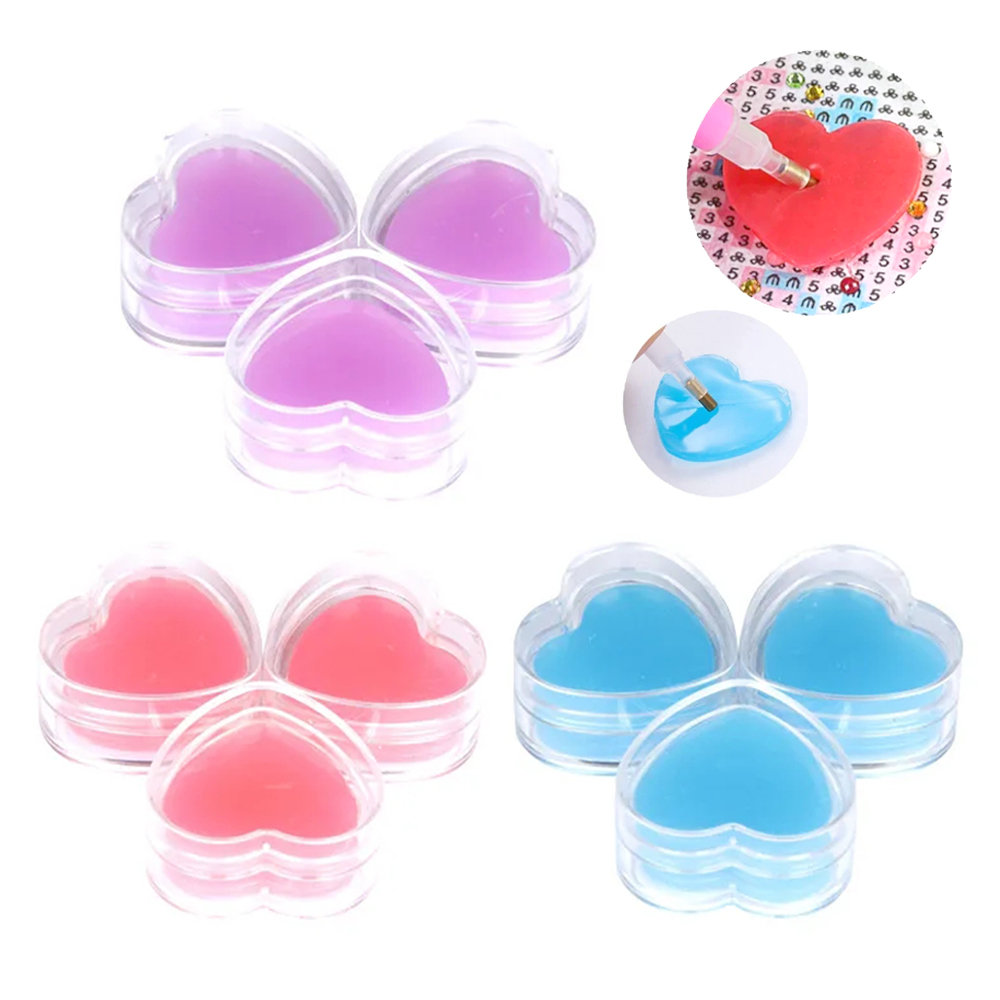 3/6pcs Heart-Shape Diamond Pai - đánh giá và giá Nail Art Painting