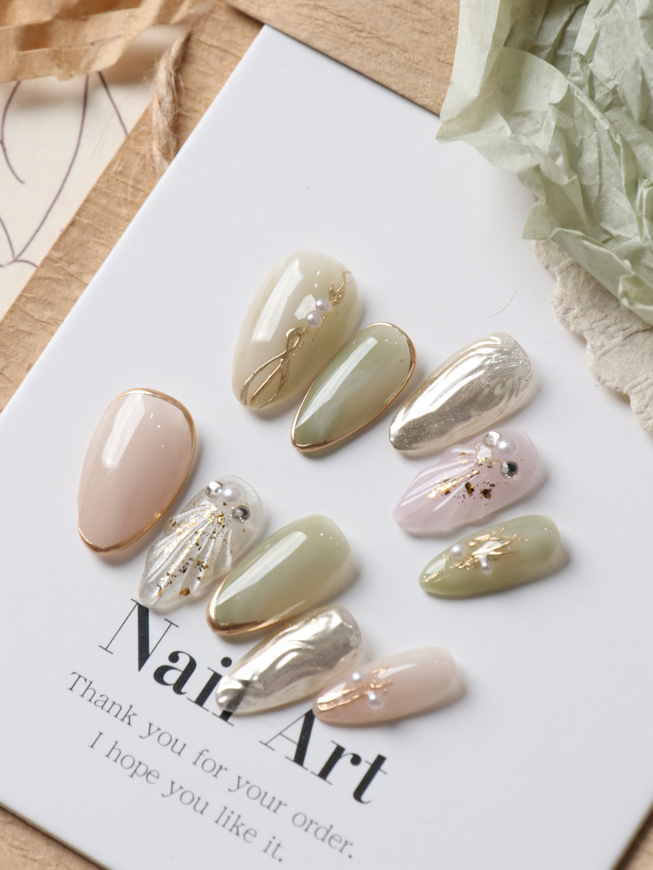 10Pcs Acrylic Press on Nails G - đánh giá và giá Nail Adhesive Tab