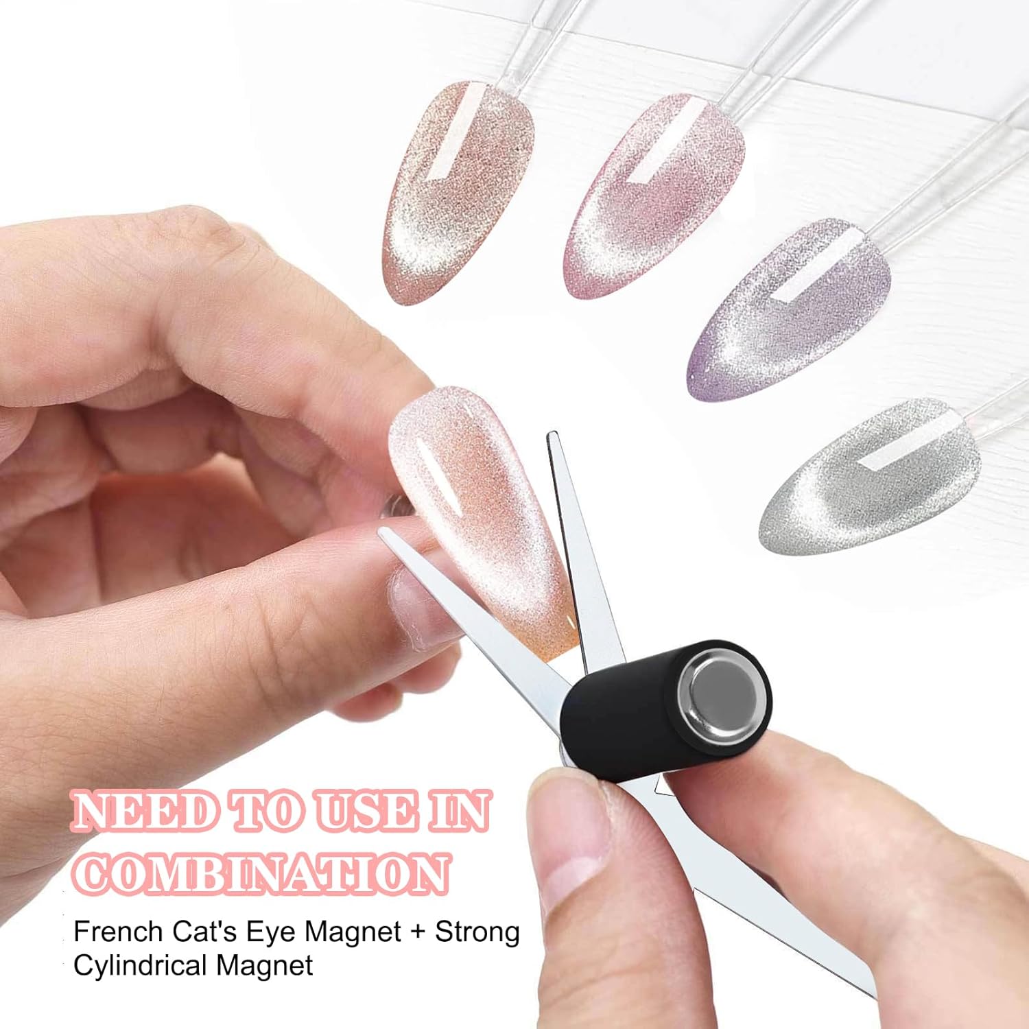 3D Cat Eye Magnet Double Heade - đánh giá và giá Nail Gel Polish Set