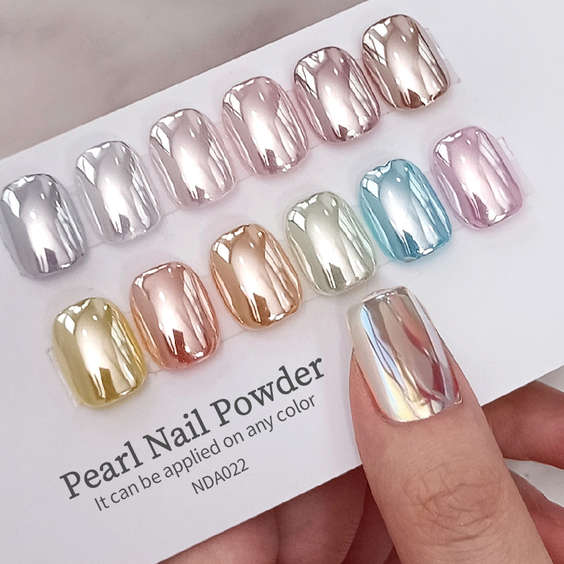 NICOLE DIARY Moonlight Mirror  - đánh giá và giá Nail Glitter Chrome