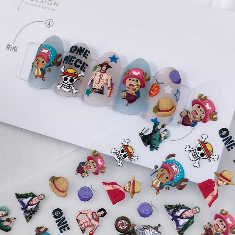 New One Piece Monkey· D·Luffy  - đánh giá và giá Nail Art Zoro One Piece