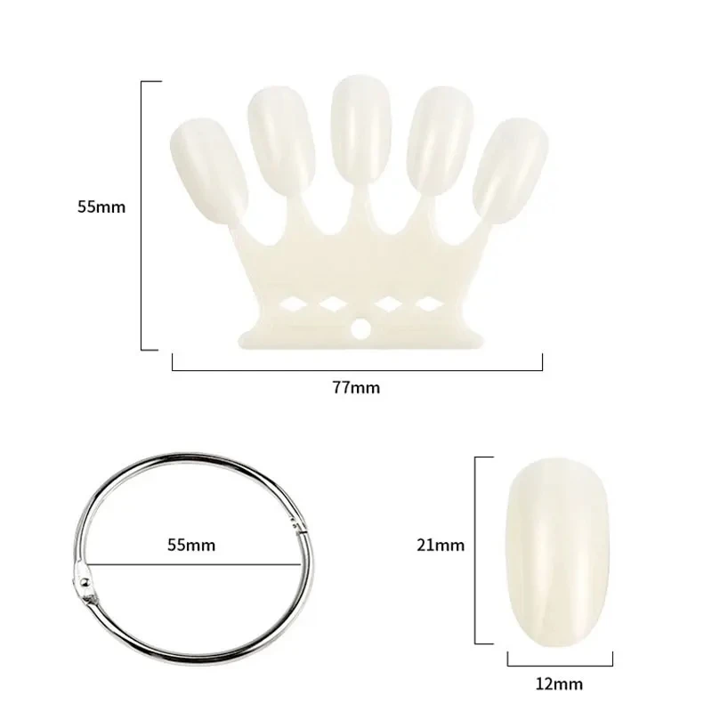 50pcs/pack Crown Shape False T - đánh giá và giá Nail Art Oval