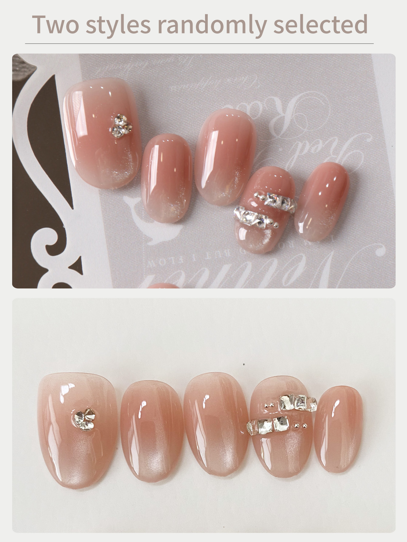 10Pcs Acrylic Press on Pink Ca - đánh giá và giá Nail Adhesive Tab