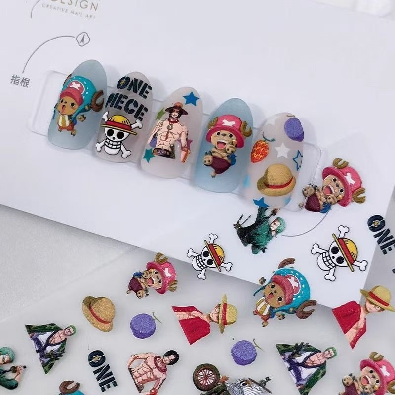 One Piece Luffy Zoro Chopper A - đánh giá và giá Nail Art Zoro One Piece