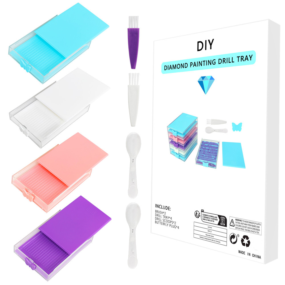 4pcs/Box Diamond Painting Tool - đánh giá và giá Nail Art Painting