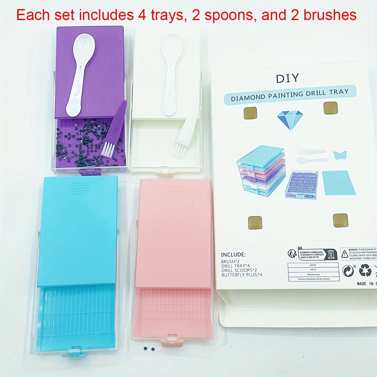 4pcs/Box Diamond Painting Tool - đánh giá và giá Nail Art Painting