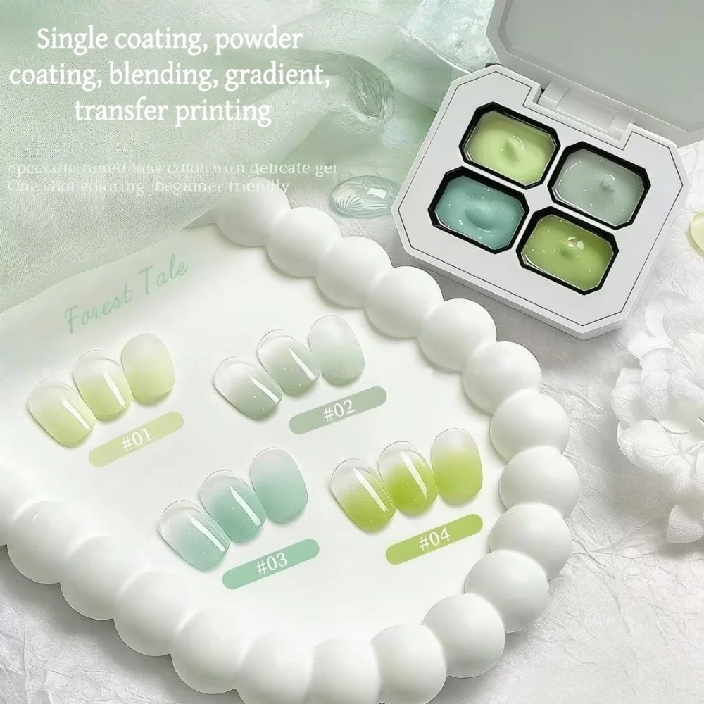 1 Spring and summer four grid  - đánh giá và giá Nail Art Painting