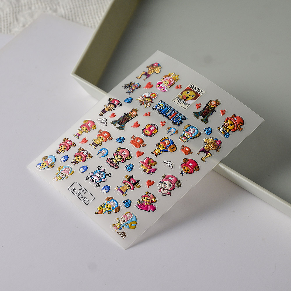 1PCS One Piece Cartoon Nail St - đánh giá và giá Nail Art Zoro One Piece