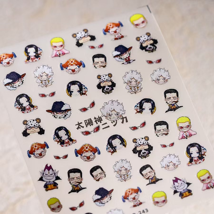 1PCS 5D New One Piece Nail Sti - đánh giá và giá Nail Art Zoro One Piece
