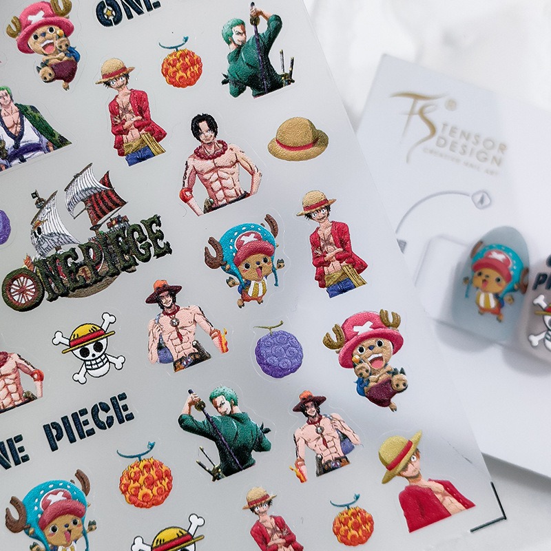 1PCS 5D New One Piece Nail Sti - đánh giá và giá Nail Art Zoro One Piece