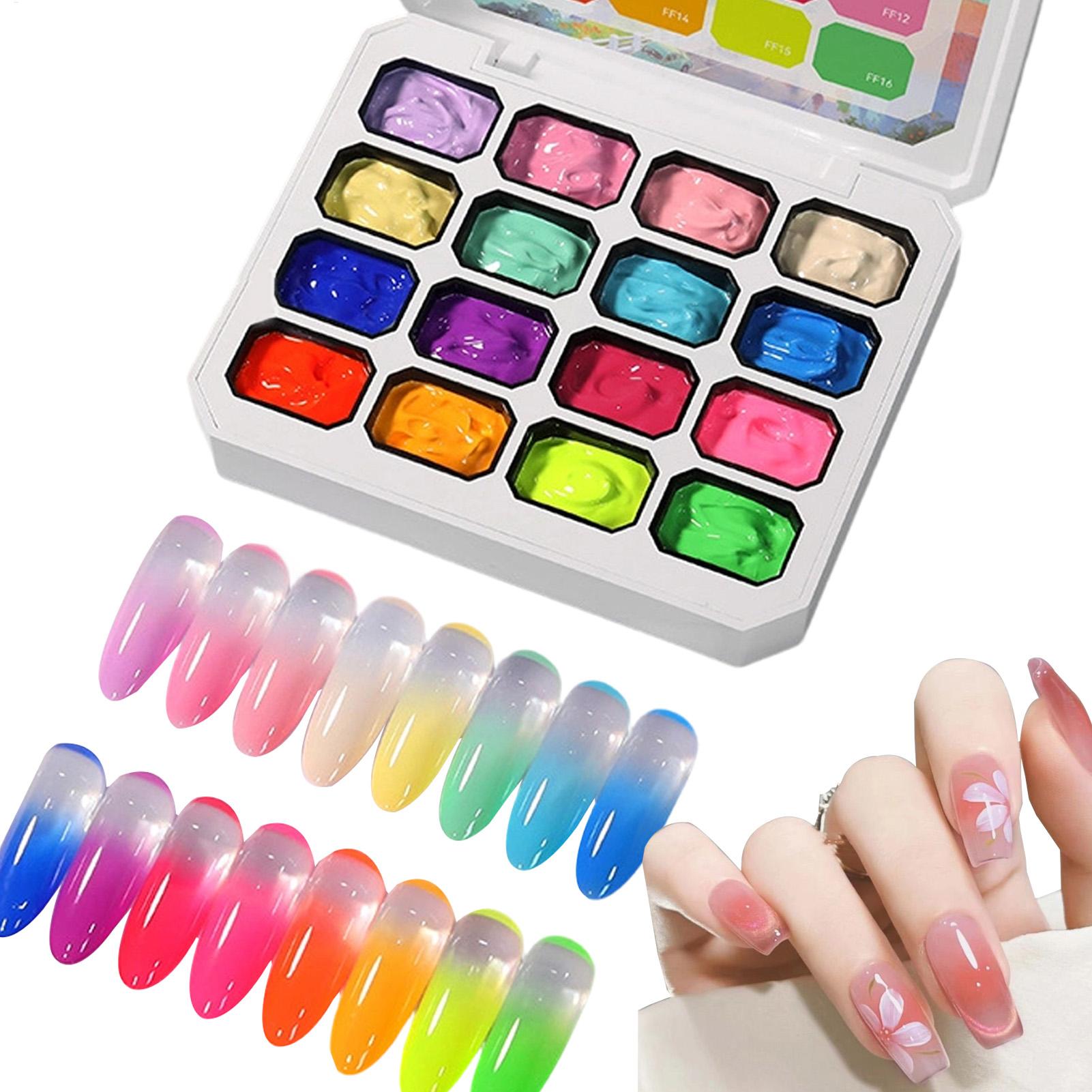 Gel Nail Polish Set 16 Colors  - đánh giá và giá Nail Gel Polish Set