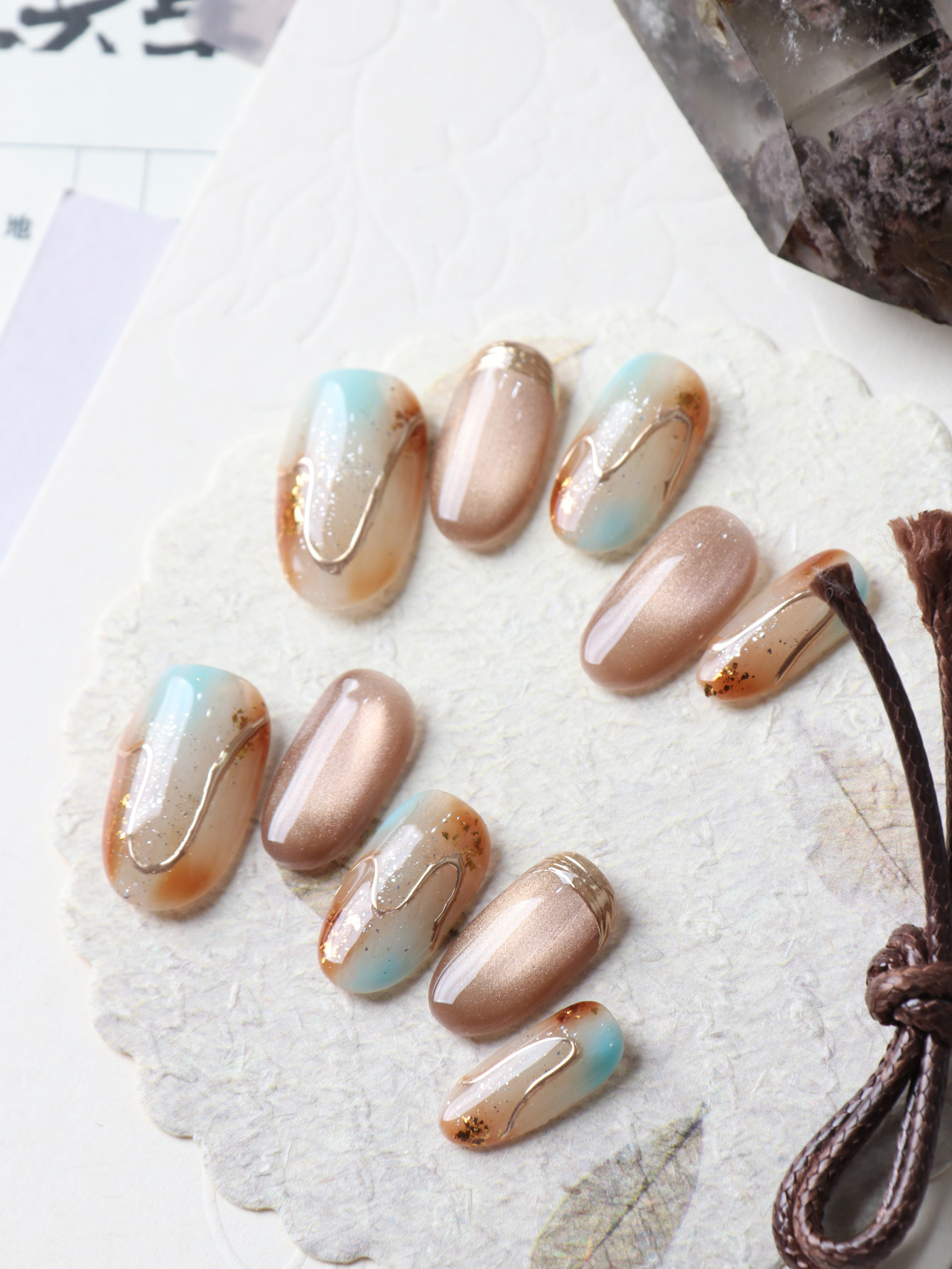 10Pcs Press on Nails Short Bro - đánh giá và giá Nail Adhesive Tab