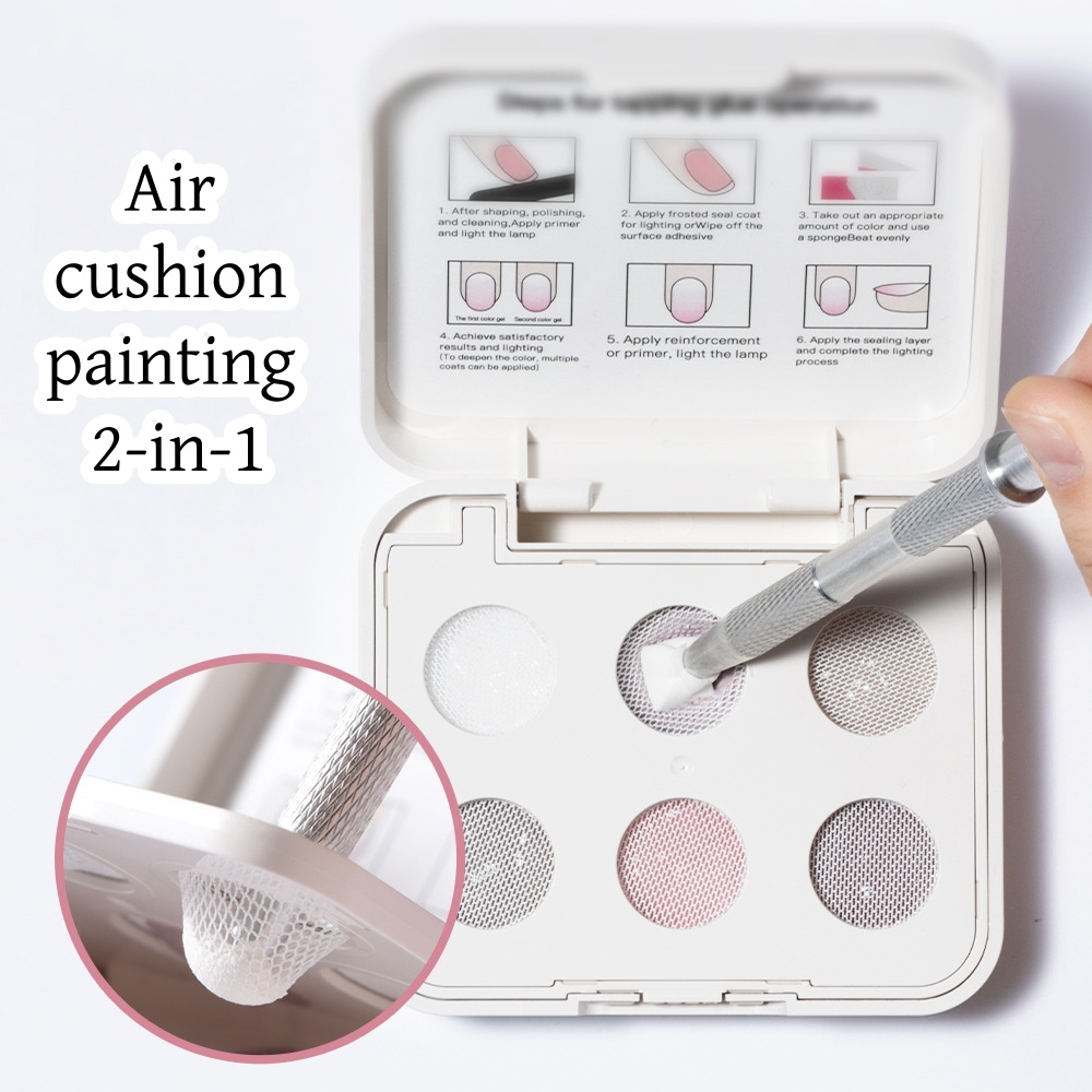 6 Colors Air Cushion Patting G - đánh giá và giá Nail Gel Polish Set
