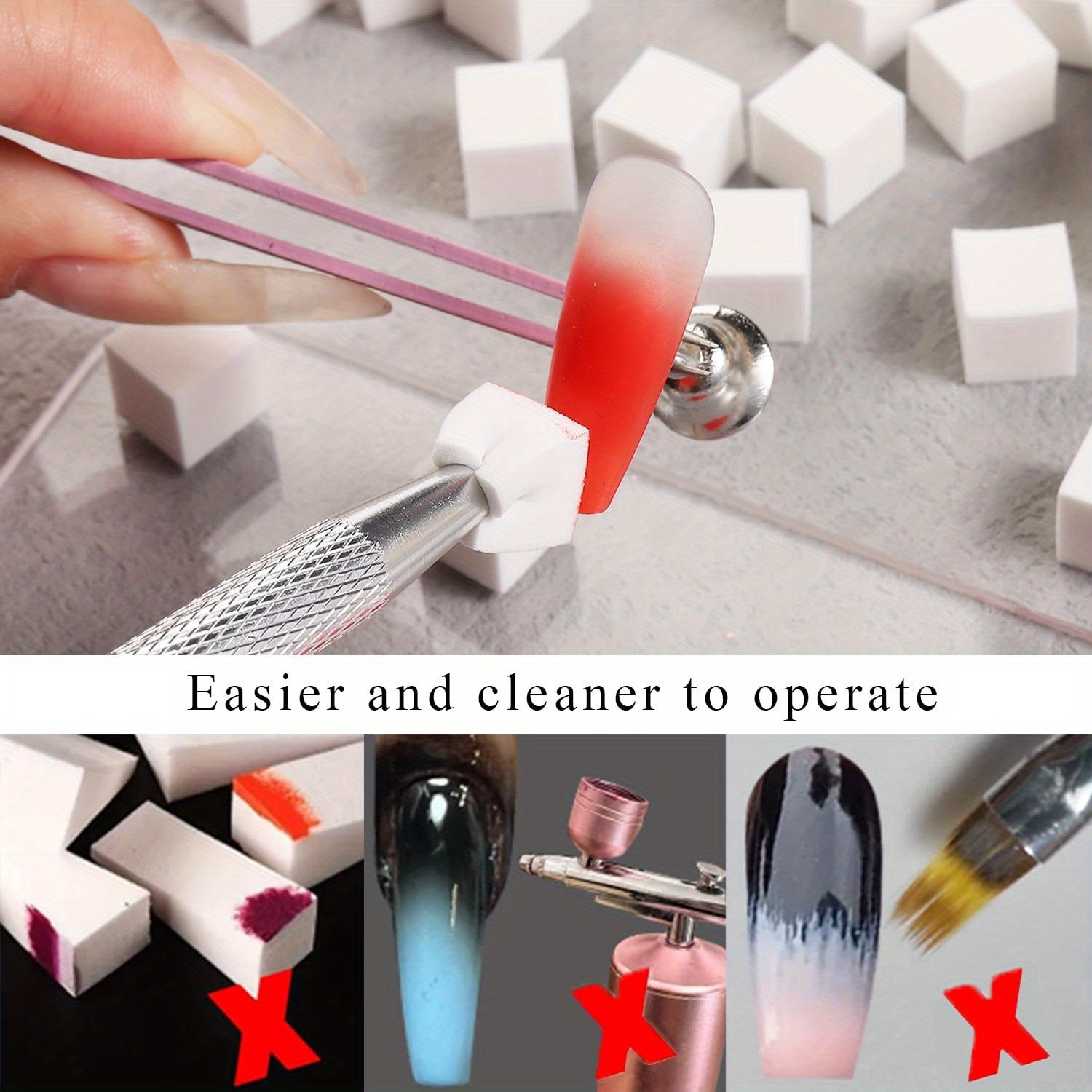 1/50/100Pcs Square Nail Art Sp - đánh giá và giá Nail Gel Polish Set