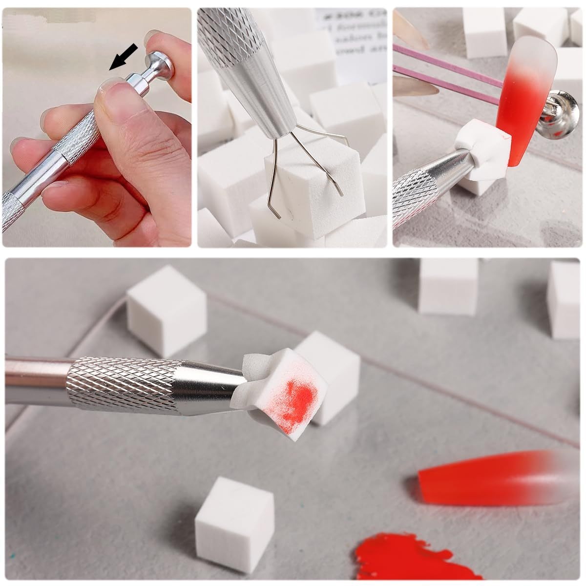 1/50/100Pcs Square Nail Art Sp - đánh giá và giá Nail Gel Polish Set
