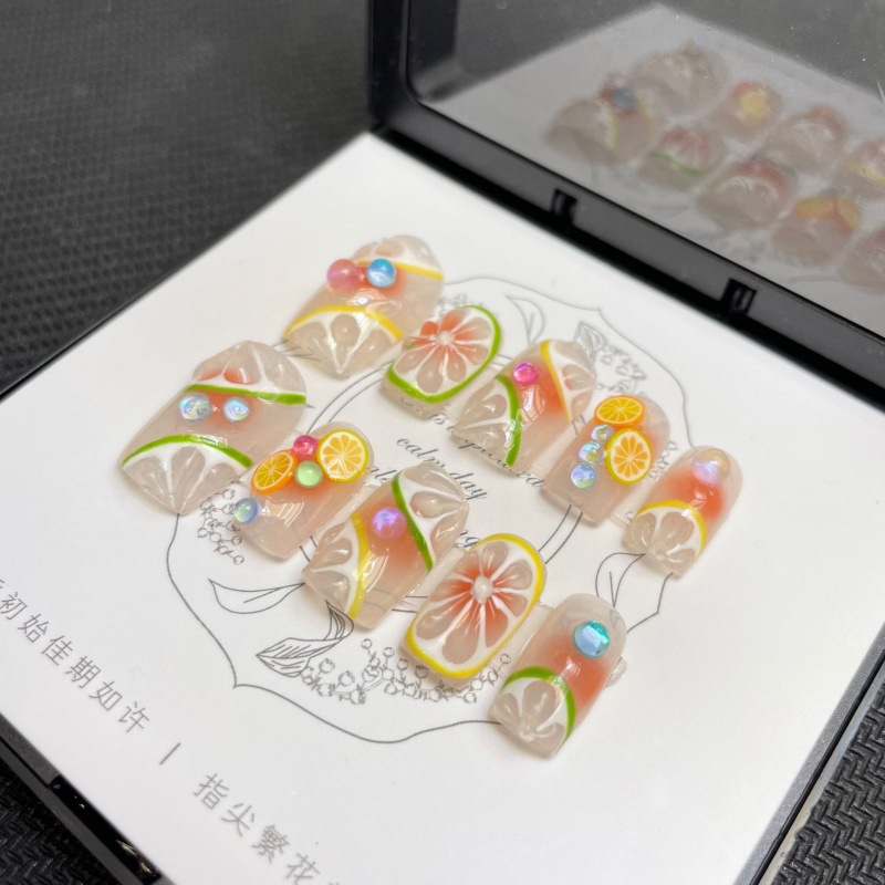10 Pcs Luxury Handmade Press o - đánh giá và giá Nail Adhesive Tab