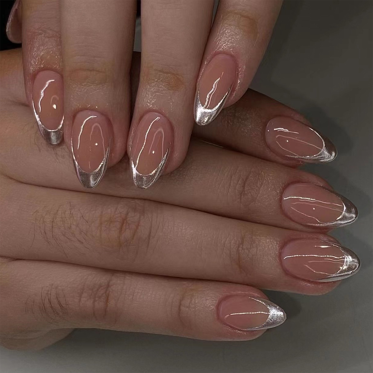 24pcs Simple Green French Fake - đánh giá và giá Nail Art Oval