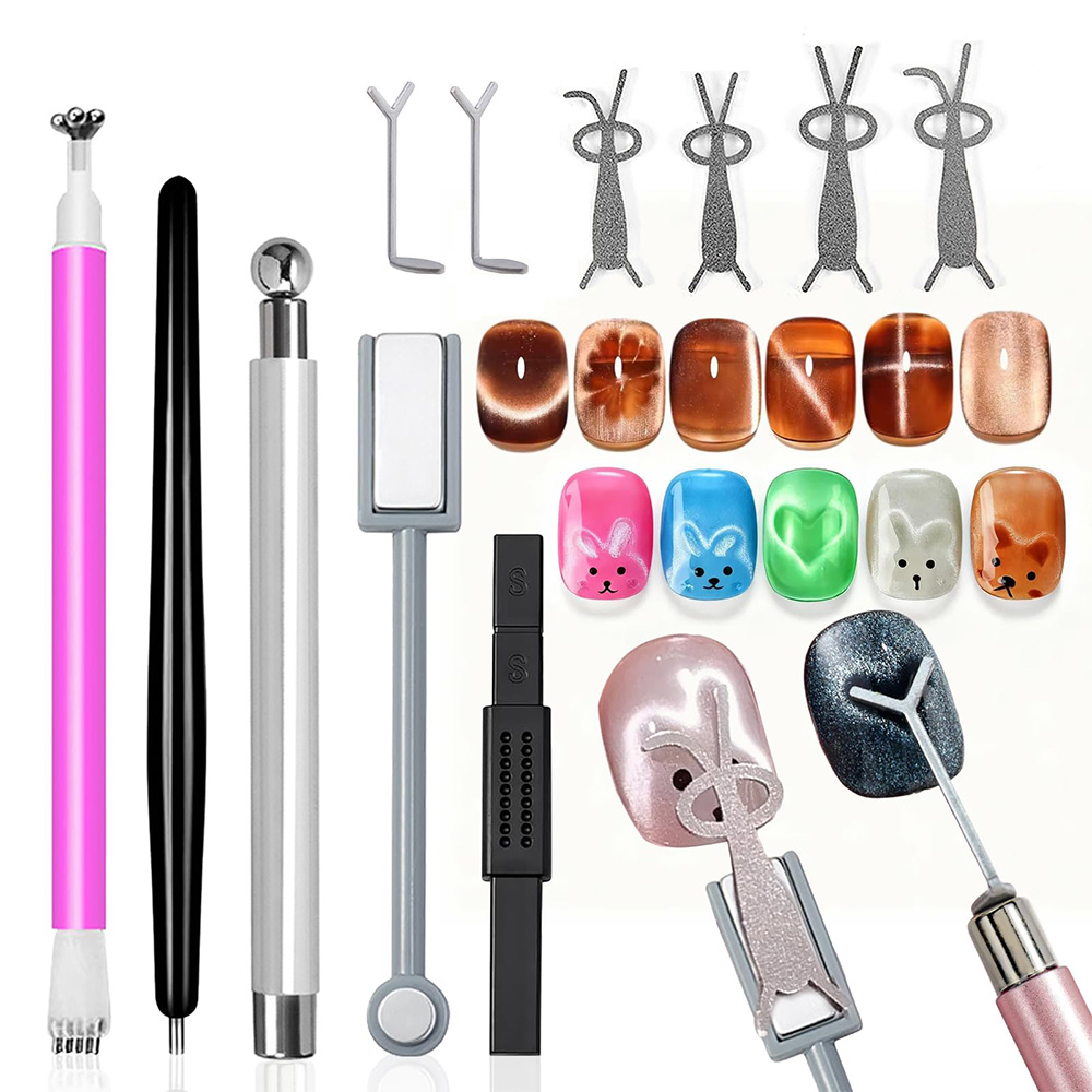11Pcs Cat Eye Nail Art Magnet  - đánh giá và giá Nail Gel Polish Set