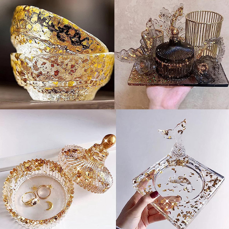 200Pcs Golden Leaf Foil Leaf S - đánh giá và giá Nail Art Painting