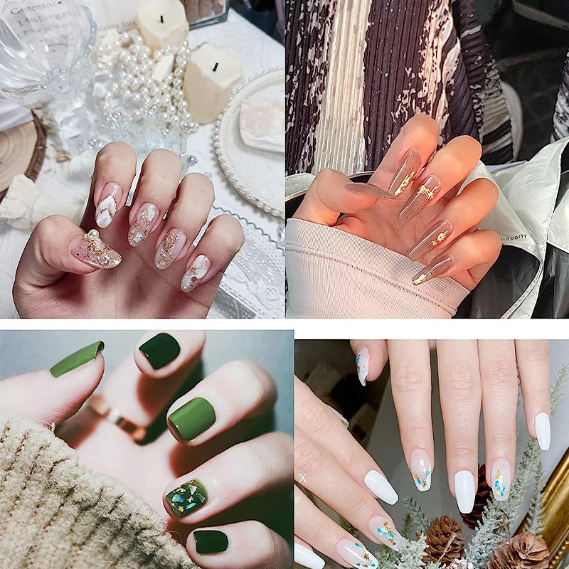 200Pcs Golden Leaf Foil Leaf S - đánh giá và giá Nail Art Painting