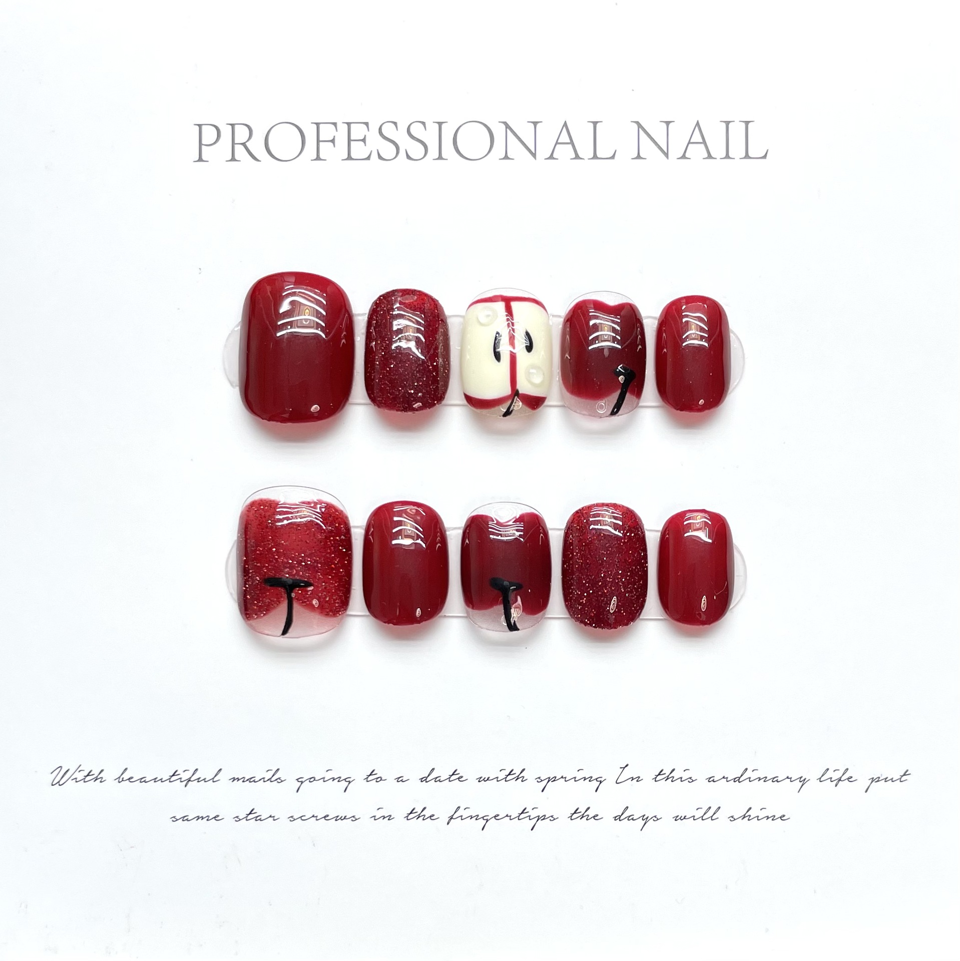 10 pcs Luxury Handmade Press o - đánh giá và giá Nail Adhesive Tab