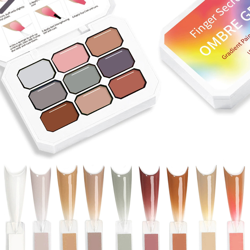 9 Color Gradient Painting Gel  - đánh giá và giá Nail Art Painting