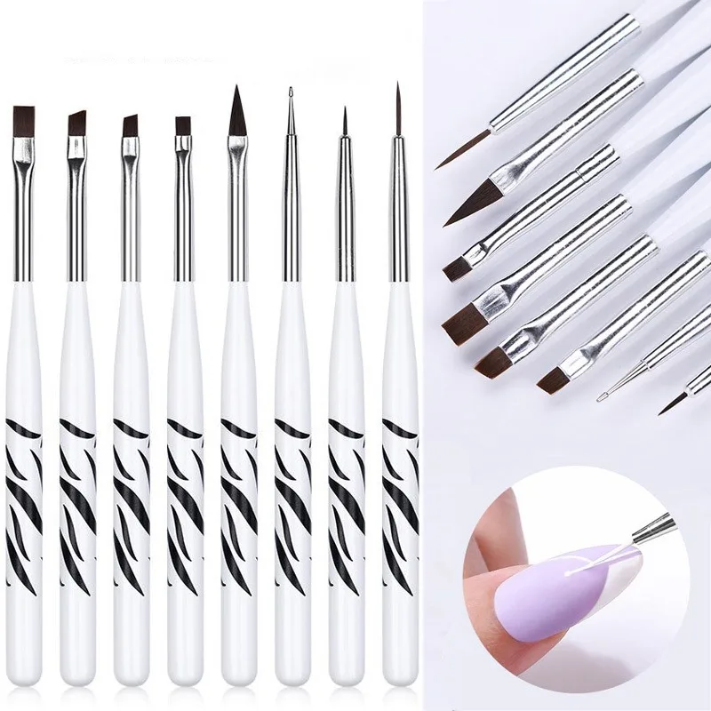 Nail Art Brush Ombre Brushes U - đánh giá và giá Nail Gel Polish Set