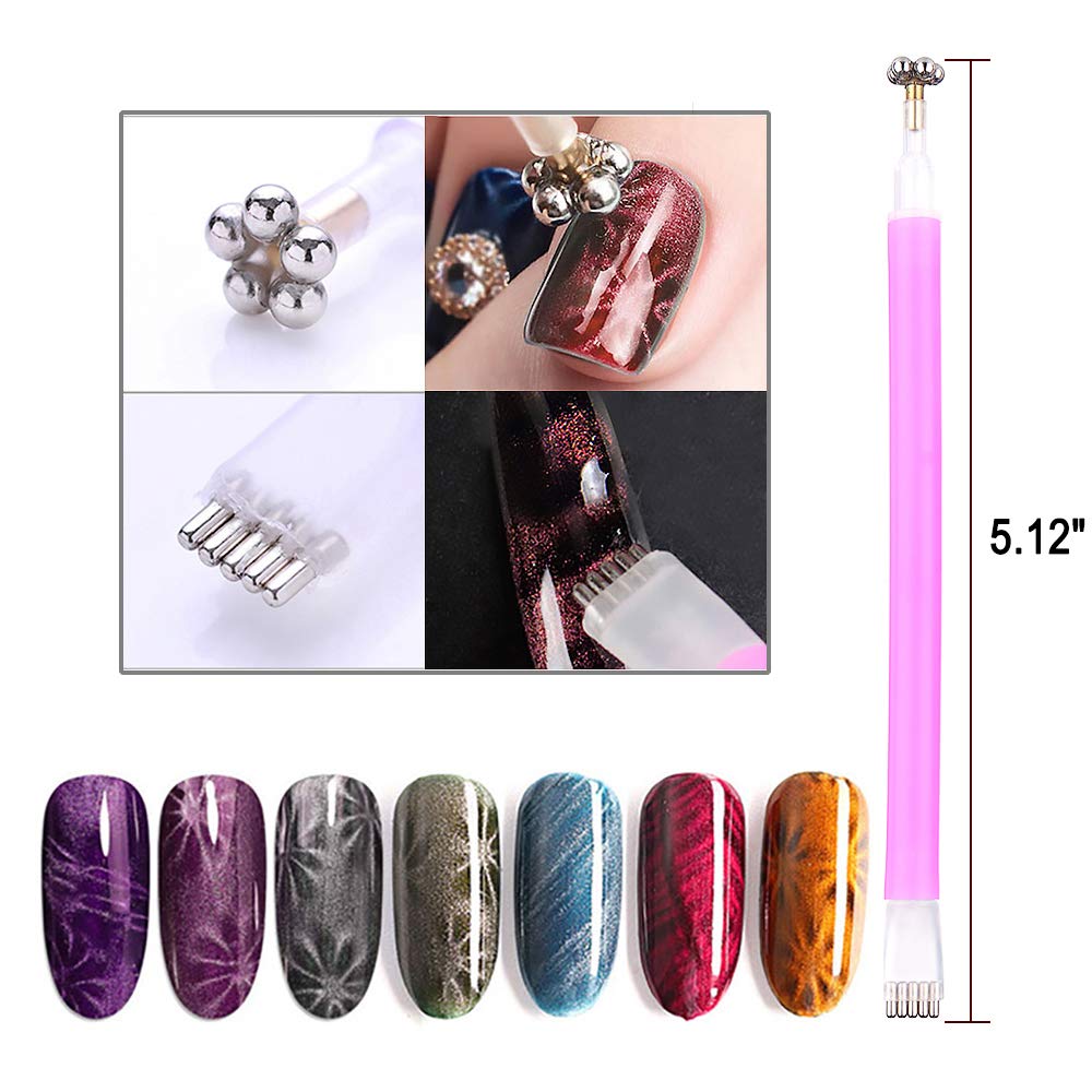 YIKOOLIN 3D Cat Eyes Magnet Ma - đánh giá và giá Nail Gel Polish Set