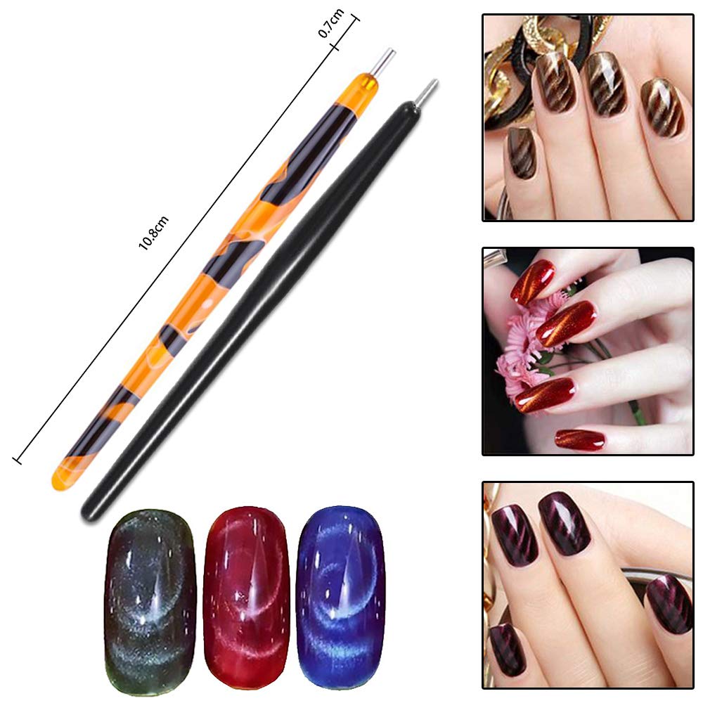 YIKOOLIN 3D Cat Eyes Magnet Ma - đánh giá và giá Nail Gel Polish Set