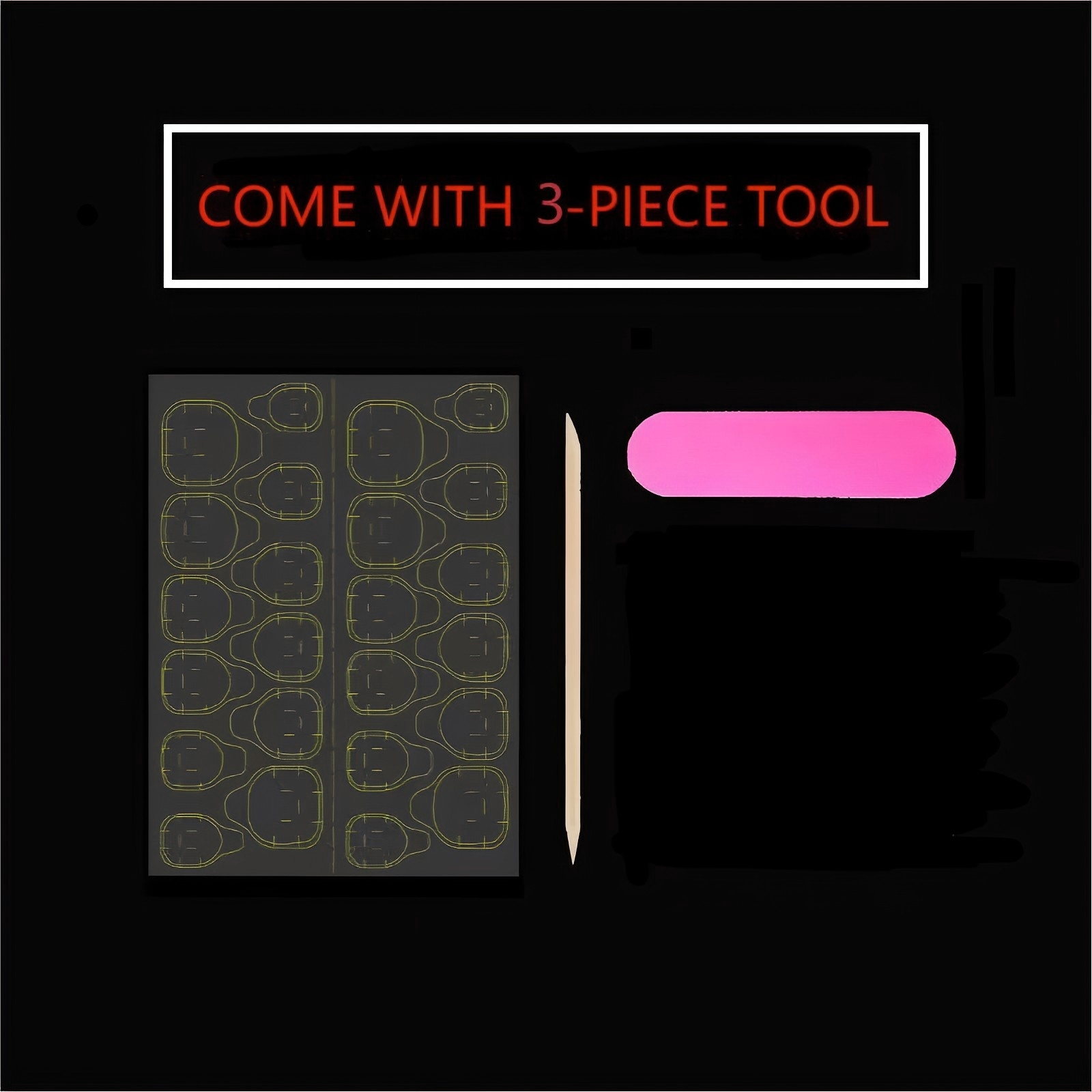 10pcs Pure Hand Pressed Long O - đánh giá và giá Nail Art Oval
