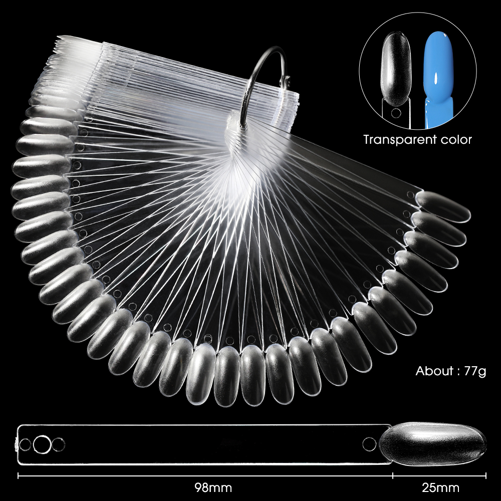 50Pcs False Nail Display Stick - đánh giá và giá Nail Art Oval