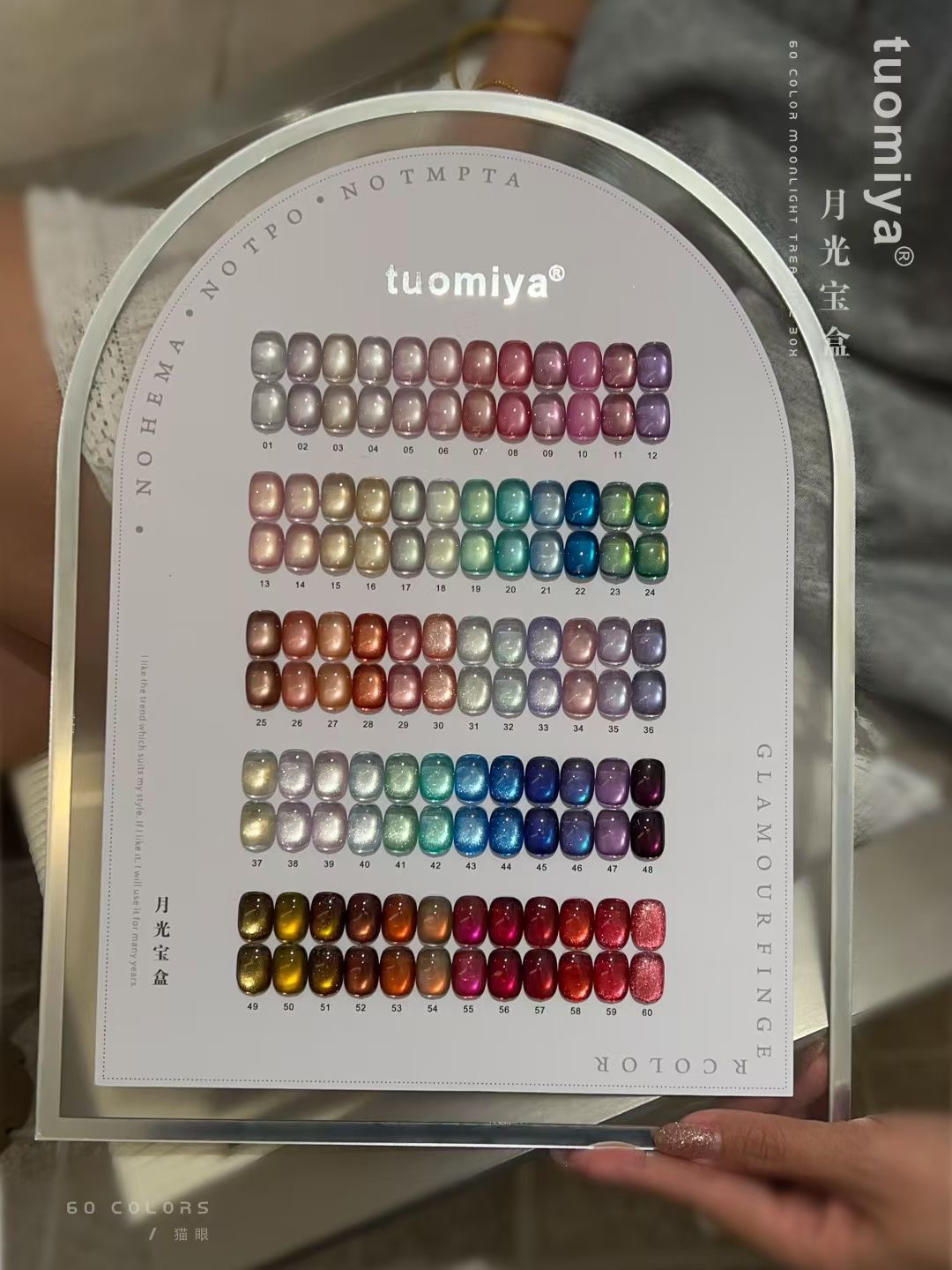 60-color Moonlight Cat Eye nai - đánh giá và giá Nail Gel Polish Set
