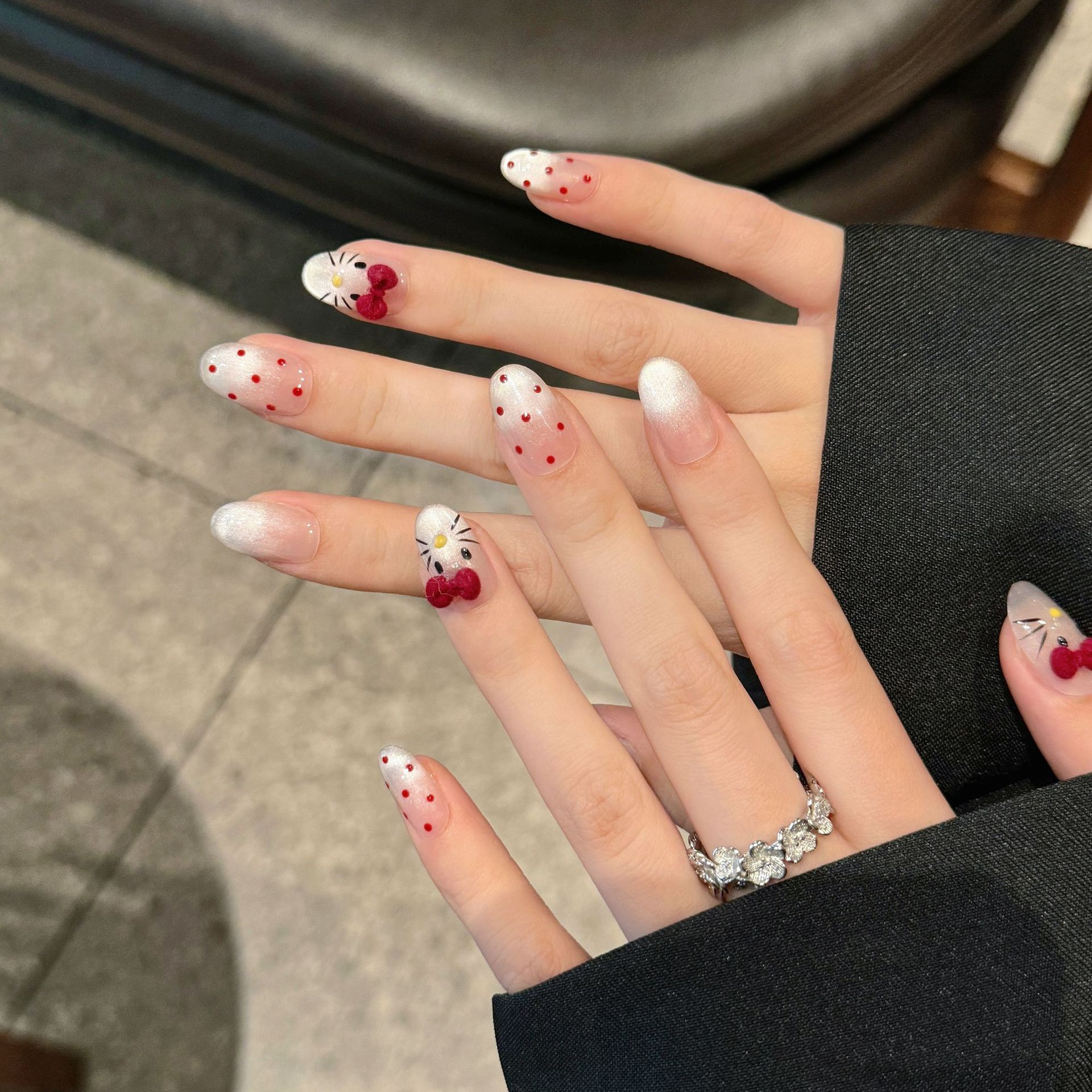 10pcs Pure Hand Pressed Oval N - đánh giá và giá Nail Art Oval