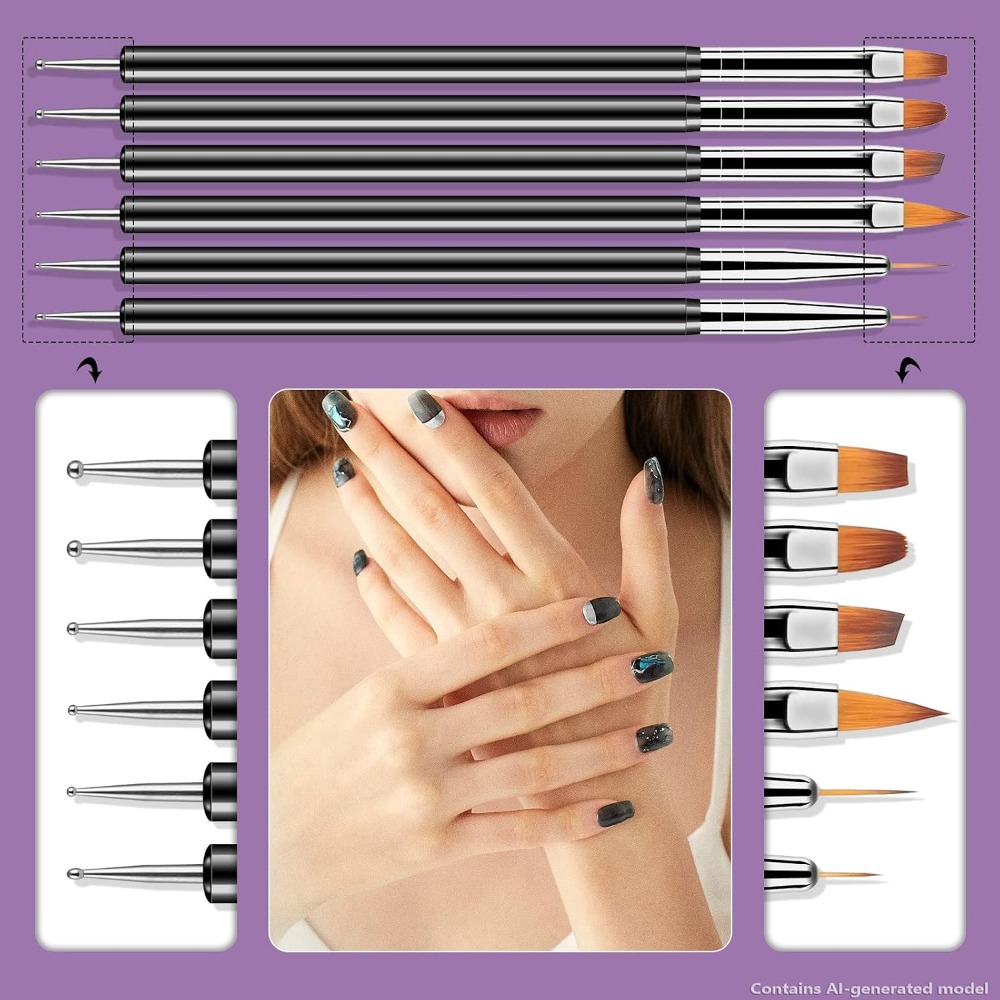 Double Ended Nail Art Dotting  - đánh giá và giá Nail Gel Polish Set